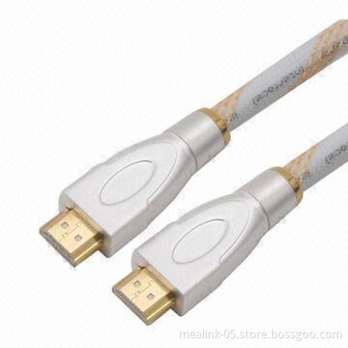 HDMI 1.4V Cables, Suitable for HDTV, DVD and Home Theater, Gold-plated Connectors and Nylon